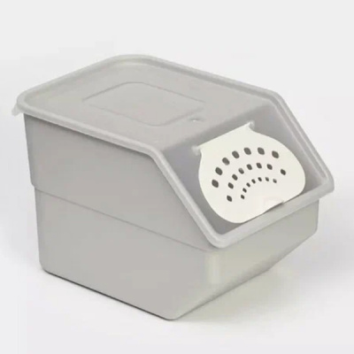 Контейнер для овощей 11,2л (серый)(то)