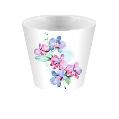 Горшок для цветов London Orchid Deco D160мм/1,6л голубая орхидея