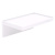 Полка навесная 200х120х75мм (белый) (то)