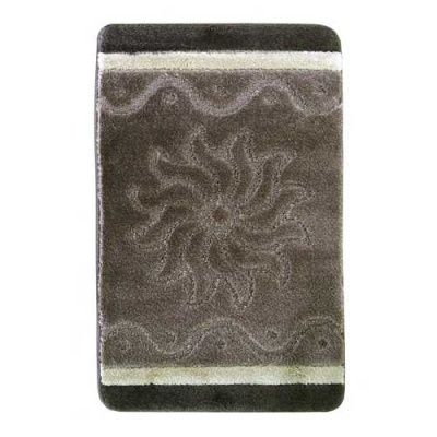 Комплект ковриков из полипропилена, " HIGH MONO", из 2шт. 50х80см, коричневый