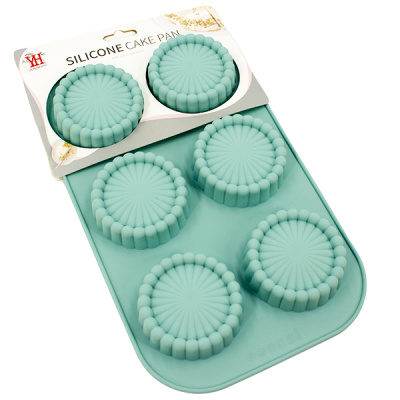 Форма для выпечки силиконовая 6 ячеек, 29*17*2см