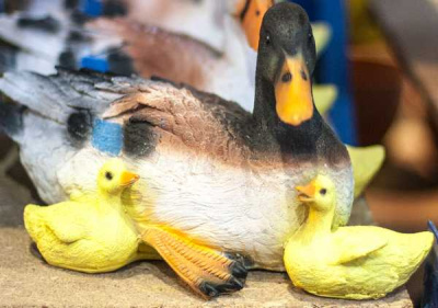 Утка кряква с утятами 20*35см