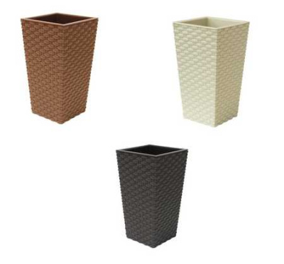 Кашпо РОТАНГ 260х260х457мм 11,2л (то)