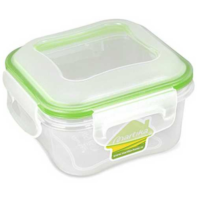 Контейнер герметичный "Спессо" 0,45л квадратный (то)