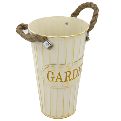 Ваза для цветов металлическая  Ø-15см h-25см