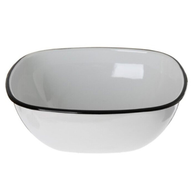 Миска эмал   1,5л б/рис квадр. 0308К/М