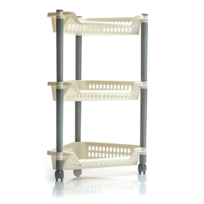 Этажерка угловая, 3 полки (на колесах) (то)