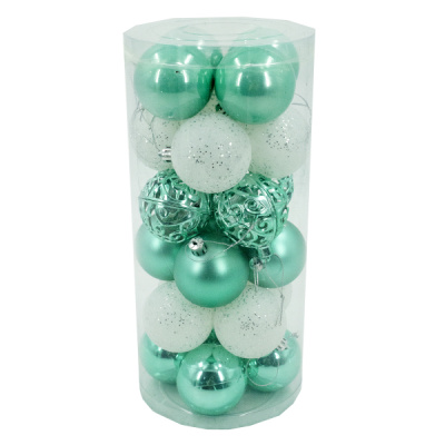 Шарики елочные 6см набор 24шт 