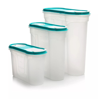 Набор банок 3шт. д/сыпучих продуктов (овал) 1,3л+2,2л+4,0л (то)