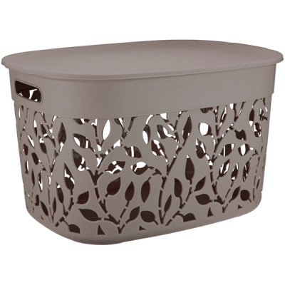 Коробка ФЛОРА 25л с крышкой (то)