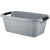 Таз LICA с ручками прямоугольный 30л серый шторм (то)