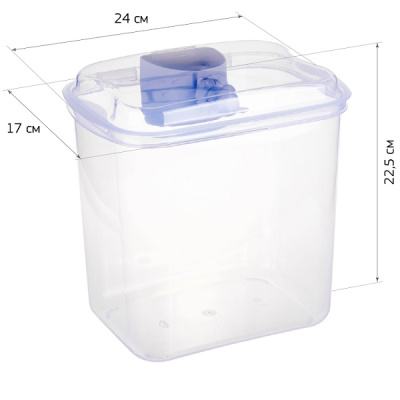 Контейнер для муки 5л прозрачный