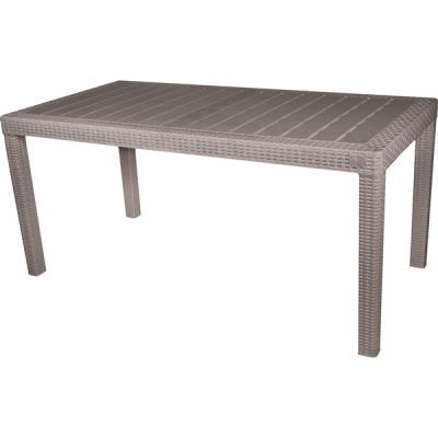 Стол пластиковый большой  Rattan 1532х789х701мм французский платан (то)