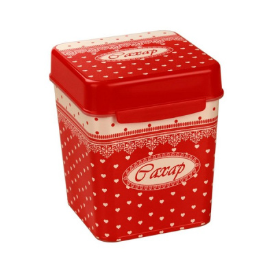 Ёмкость "Уют" (сахар) 1,2л. с ложкой (то)