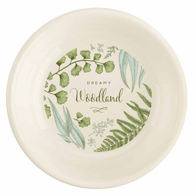 Тарелка "PICNIC" глубокая с декором 185мм (Бежевый)(то)