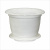 Горшок цв. с поддоном "Виола" 5л (белый)(то) Горшок цв. с поддоном "Виола" 5л (белый)(то)