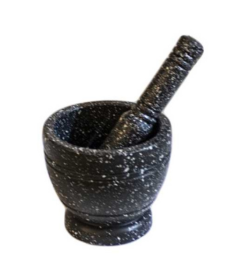 Ступка с пестиком пластиковая МРАМОР