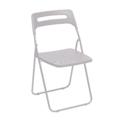 Стул раскладной VIKEA (белый) (хпп) (то)