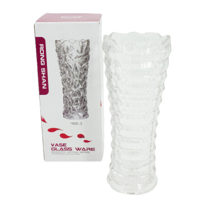 Ваза стеклянная для цветов h-25см