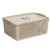 Корзинка "Лофт" 13л 395х272х165мм с крышкой (латте) (то) Корзинка "Лофт" 13л 395х272х165мм с крышкой (латте) (то)