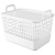 Корзина универсальная "KOBO" 15л с крыш. 320x224x255мм (Белый) (то)