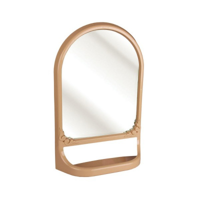 Зеркало с полкой (бежевый)(то)