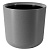 Горшок Лион 16,6л с черной вкладкой Серый муссон