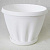 Горшок "Знатный" 0,45л d110мм белый