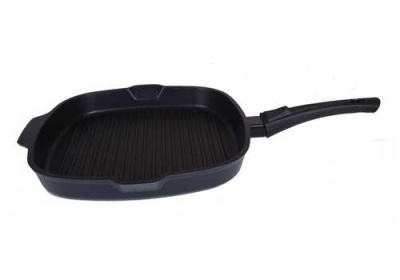 Сковорода-гриль квадратная 280х280мм со съемн. ручкой, АП линия "Традиция"