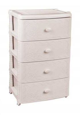 Комод 4-х секционный широкий "Флоран"  (сл.кость) (то)