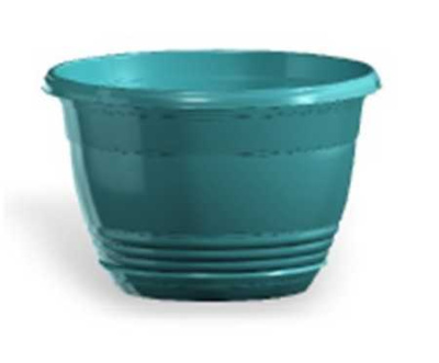 Горшок "Глория", D25, с поддоном 4,2л зеленый (то)