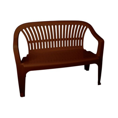 Скамейка со спинкой "Престиж" (115х60х81)(темно коричневый)  (то)