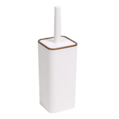 Набор (ерш+подставка) квадр. РИФ (белый/бронза) (то)