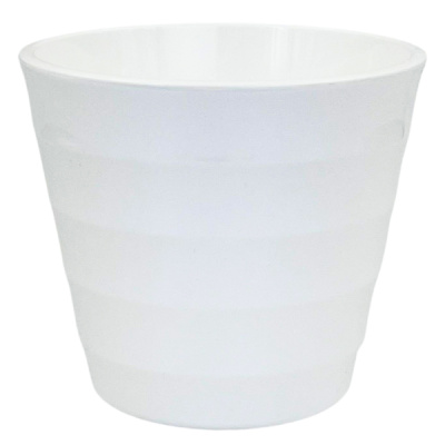 Горшок Лаура 1,4л с белой вкладкой Белый
