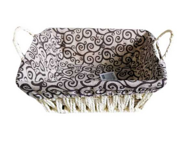 Корзинка для хранения бытовых принадлежностей, пластик (27*21*8см)