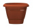 Горшок "Фестона", D17, с поддоном 1,6л терракотовый (то)