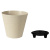 Горшок Конус Эко 3л с дренажной вставкой Слоновая кость
