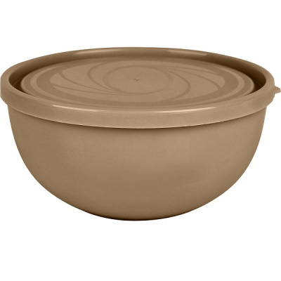 Салатник Galaxy 0,55л с крышкой шоколадный мокко (то)