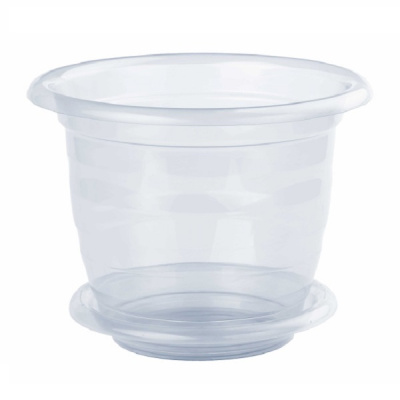 Горшок цв. для орхидеи 2 л с поддоном (прозрач.)