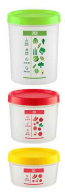 Емкость для сыпучих и СВЧ Vitaline 0,5 л (салатный)(то)