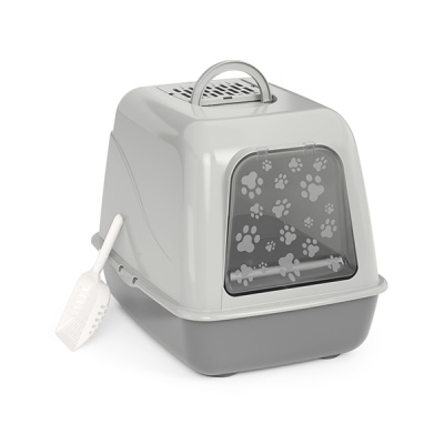 Туалет ALTA для кошек закрытый (серый)(то)