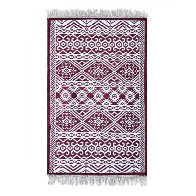 Коврик Kilim Usak из хлопка 60х90 вишневый-кремовый, Турция