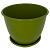 Горшок "Корсика", D17, с поддоном 1,8л папоротник