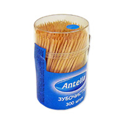 Зубочистки 300шт  Антелла 1*10