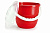 Ведро "Practic plus" 10 л с крышкой (роза) (то)