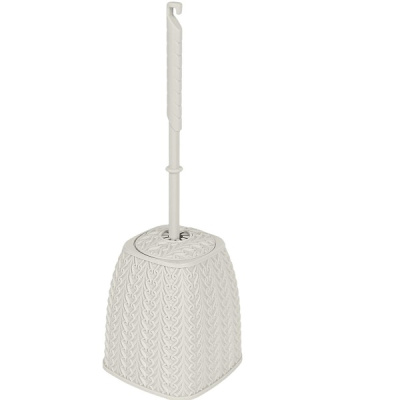 Набор для туалета Melange (подставка + ерш) молочный туман (то)