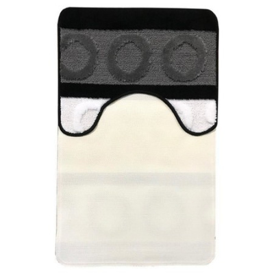 Коврик из полипропилена на латексной основе, "L'CADESI LEMIS", 50х80см из 2 штук,3244 серый 