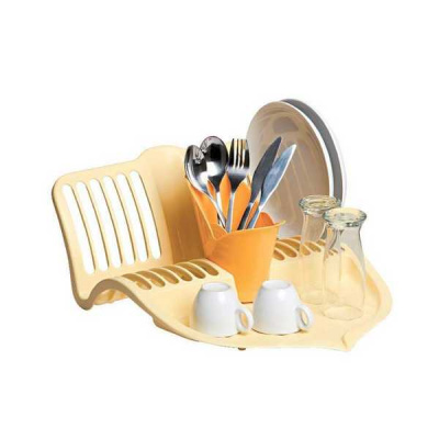 Сушилка для посуды  SCOLAPIATTI  (желтый)