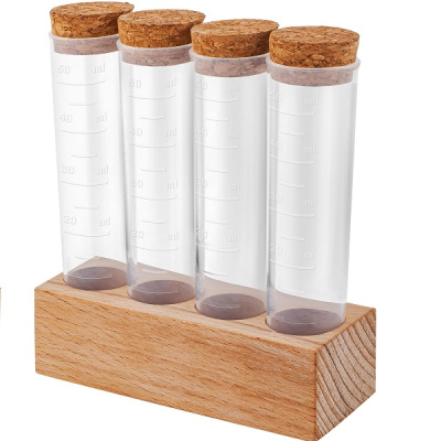 Набор для специй Rosemary 4 шт на деревянной подставке (то)