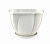 Кашпо Gloria 2л с поддоном (снежно белый)(то)